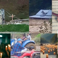 HELENE STORM VIGIL by the Toe River for those lost in Mitchell and Yancey County