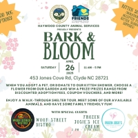 Bark & Bloom 2025 – Adopt, Donate, Win! Haywood County Animal Services!